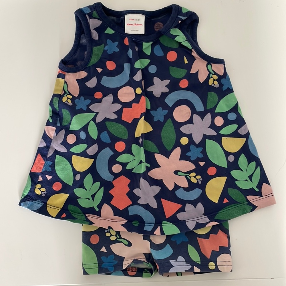 Hanna Andersson Girls summer outfit size 2T